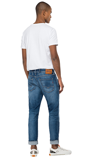 573BIO ANBASS 10.5oz ダークインディゴスーパーストレッチデニム 詳細画像